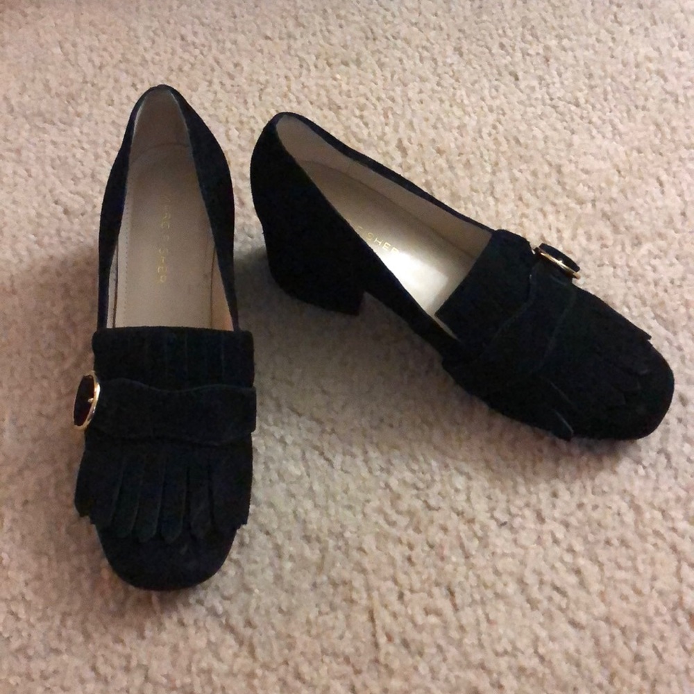 Marc Fisher black suede shoes sz 6.5